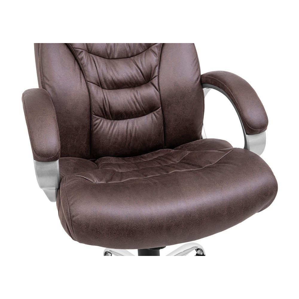 Офисное Кресло Руководителя Cagliari U М1 Tilt Хром Ameli Коричневый Киев - изображение 5