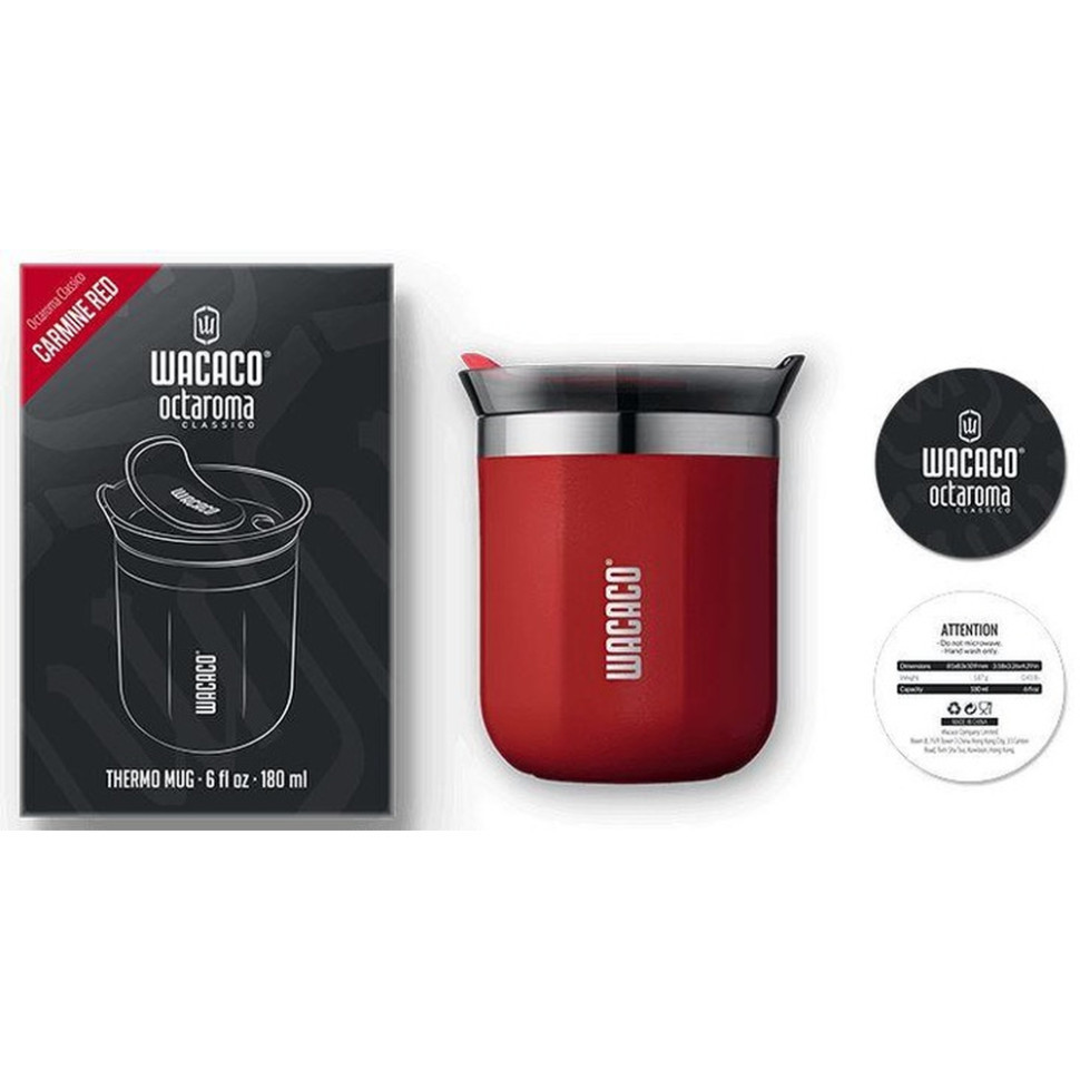 Термокухоль Wacaco Octaroma Classico 180 мл, червоний Киев - изображение 2