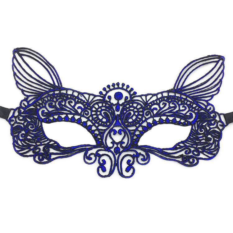 Маска для вечірки венеціанська на лице one size синій Київ - фото 2