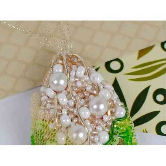 Набір для вишивання бісером прикраси "Кукурудза" AD-235 на натуральному полотні Вінниця