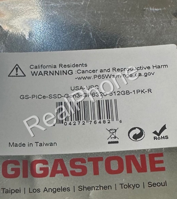 Картка пам'яті: Внутрішній SSD Cigastone GP6320, 500Gb.- Київ - фото 2