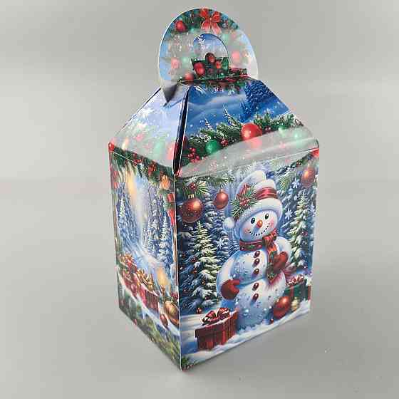 Новогодняя подарочная картонная упаковка для конфет (700грм) №231 