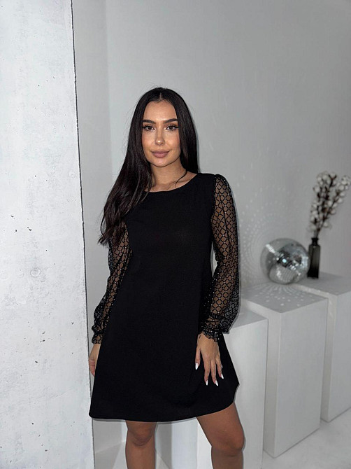 Жіноче романтичне вечірнє плаття, креп дайвінг, сітка флок із блискітками 54/56 Одеса - фото 6