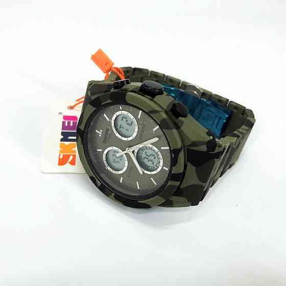 Оригінальний чоловічий годинник SKMEI 2109CMGN, Годинник тактичний протиударний, Годинники IV-151 для чоловіка Київ