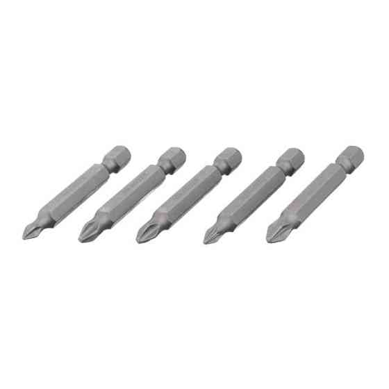 Набір викруткових насадок, PH1, PH2, PZ1, PZ2, 1/4"×50 мм, ACR, S2, 5 од., STORM Львів
