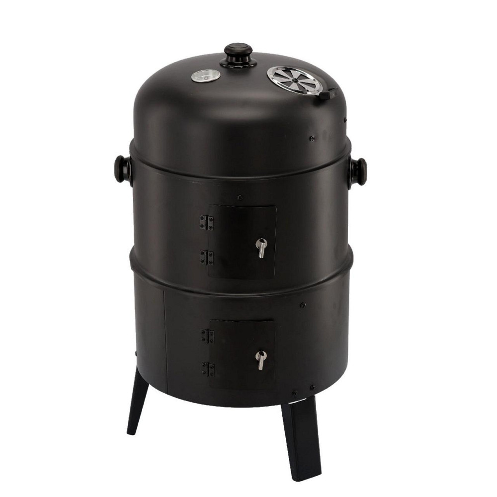 Вугільний гриль-коптильня Garden Line BBQ1004 Чорний Київ - фото 9