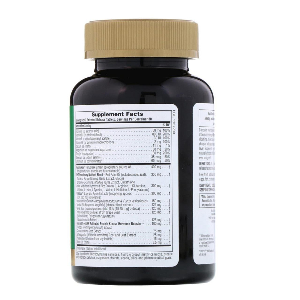 Витамины для мужского здоровья Nature's Plus Ultra GHT Male 90 таб Киев - изображение 2