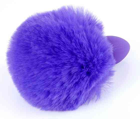 Анальная пробка ( размер S ) с хвостом Boss Series - Silicon PLUG Bunny Tail Purple, BS6400101 Sex Aura Киев