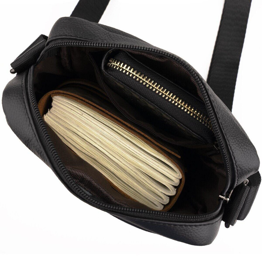 Сумка мужская флотар Vintage 14743 Черная Киев - изображение 4