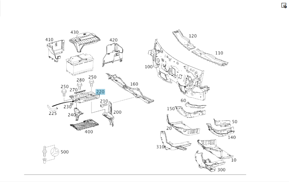 Mercedes-Benz  A2466200018 Кронштейн-підставка АКБ CLA Shooting Brake X117 CLA C117 GLA X156 A-class W176 B-class W242 B-class W246 Одесса - изображение 2