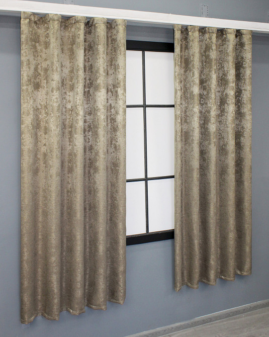 Комплект коротких штор VR-Textil Жаккард Sultan XO № 1683ш Капучино 130х170 см 2 шт (35-0328) Киев - изображение 11