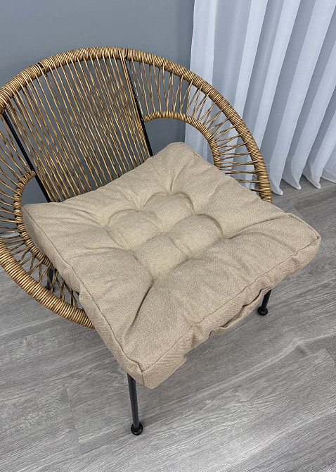 Подушка для стульев (50x50х8 см) Decorator Мальмо цвет бежевый 84-183 Киев - изображение 3