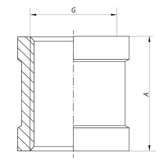З'єднувальна муфта 1/2" (хром) Koer KF.C06.chr (KF0116) Київ