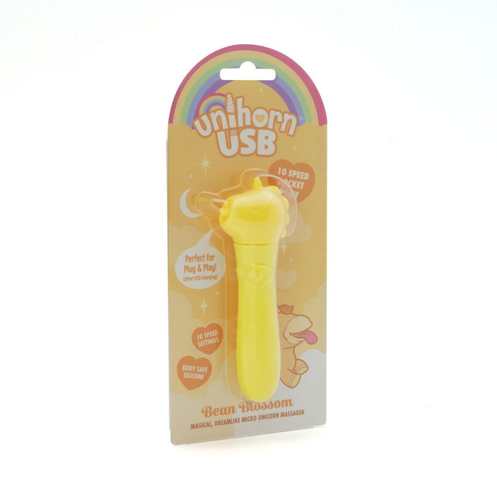 Вібратор-єдиноріжка Unihorn USB Bullet – Bean Blossom, віброкуля, USB-зарядка, 10 режимів Sex Aura Київ - фото 4