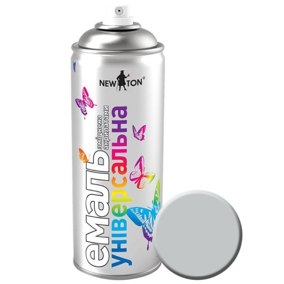 Емаль універсальна 400мл 7035 світло-сірий аерозоль NEW TON Житомир - изображение 1