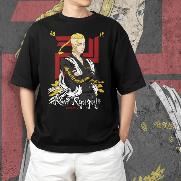 Футболка для підлітка хлопчика з принтом Токийские Мстители Рюгуджи Кен (Дракен) 2 Розмір 160 Anime10607 Дніпро - фото 3