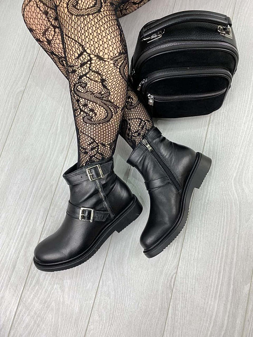 Без бренда Черевики жіночі D and V 2032 чорні (зима, шкіра натуральна) (2262) 40 Коломыя - изображение 1