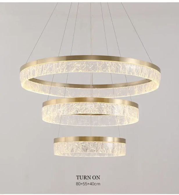 Светодиодная люстра 3 Сестры PJ899 (55см) Коричневая Киев - изображение 6