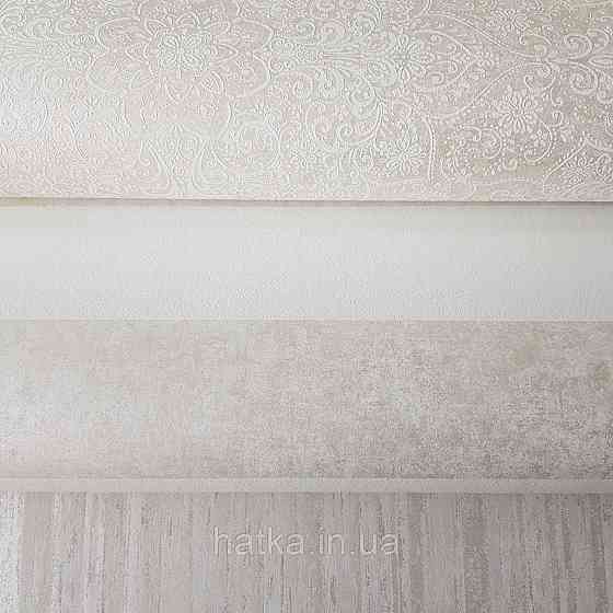 Шпалери флізелінові еко Rasch Kerala 0.53х10 м вензелі східний малюнок білі сріблясті Київ