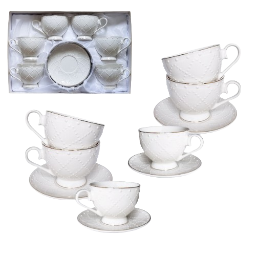 Сервіз чайний Аделіна 12 предметів (ч.250мл + блюдце d14см) 17162-00 S&T Житомир - изображение 1