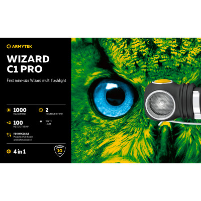 Фонарь Armytek Wizard C1 Pro Magnet USB (F09001C) Винница - изображение 2