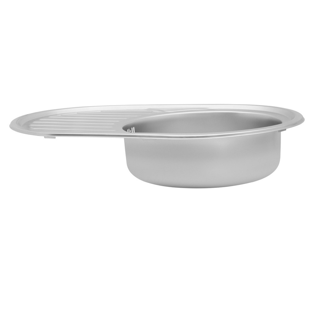 Кухонна мийка з нержавіючої сталі Kroner KRP Satin - 77х50 (0.6 мм) Київ - фото 4