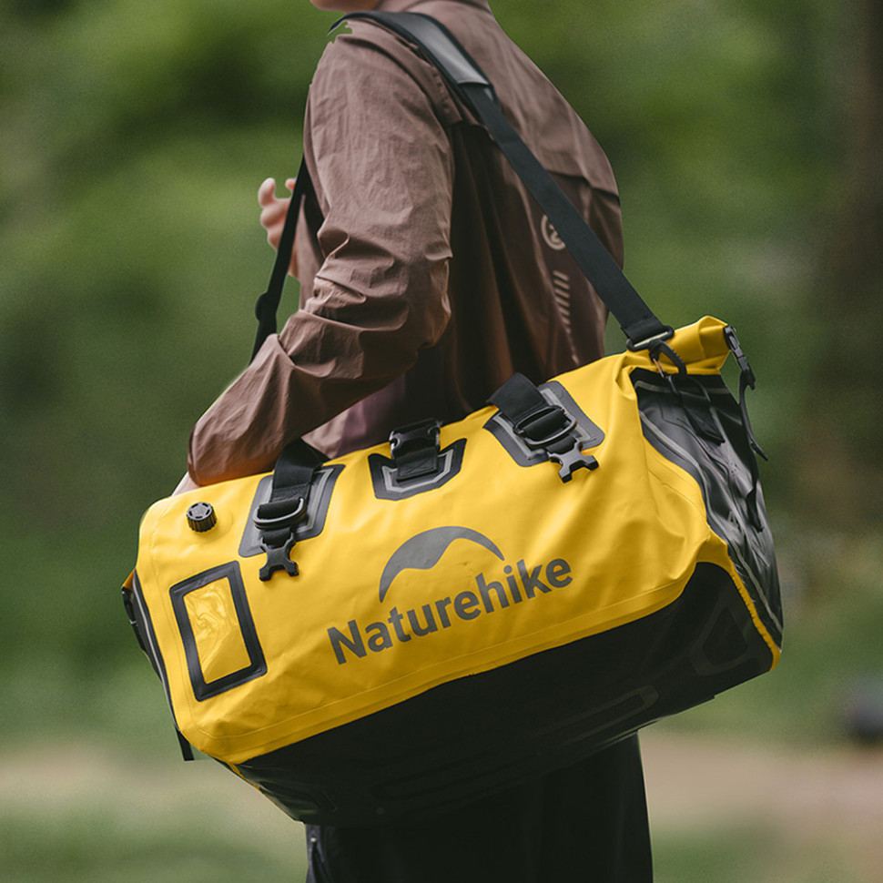 Водонепроникна дорожня сумка Naturehike CNK2450XB015, 90 л, жовта Київ - фото 6