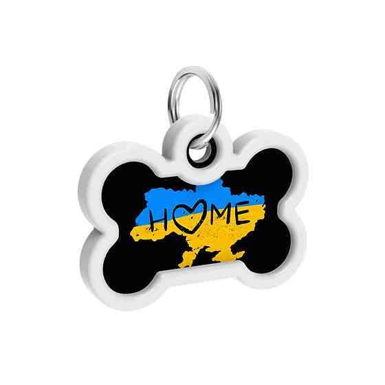 Адресник для собак и кошек металлический WAUDOG Smart ID с QR паспортом, рисунок 