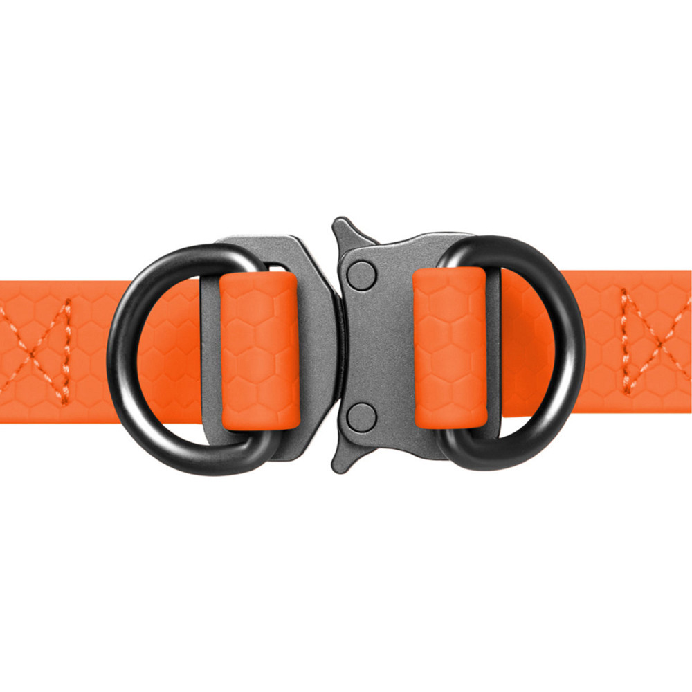 Шлея для собак водостійка WAUDOG Waterproof, з QR паспортом, металева пряжка-фастекс, Ш 20 мм, Дов 50-80 см помаранчевий Київ - фото 3