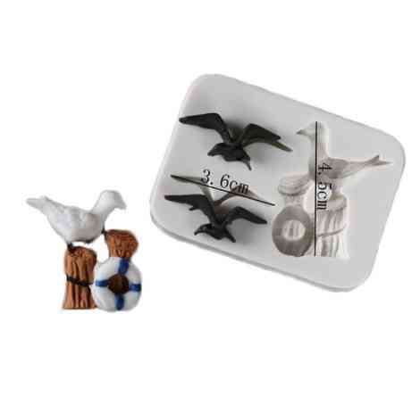 Молд кондитерский морской 55 на 75 мм серый Киев