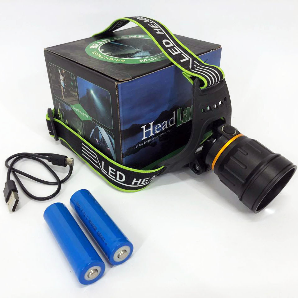 Налобные фонари для активных людей BL-A8-P50, Фонарь налобный с красным диодом, Головной фонарик QC-92 Львов - изображение 1