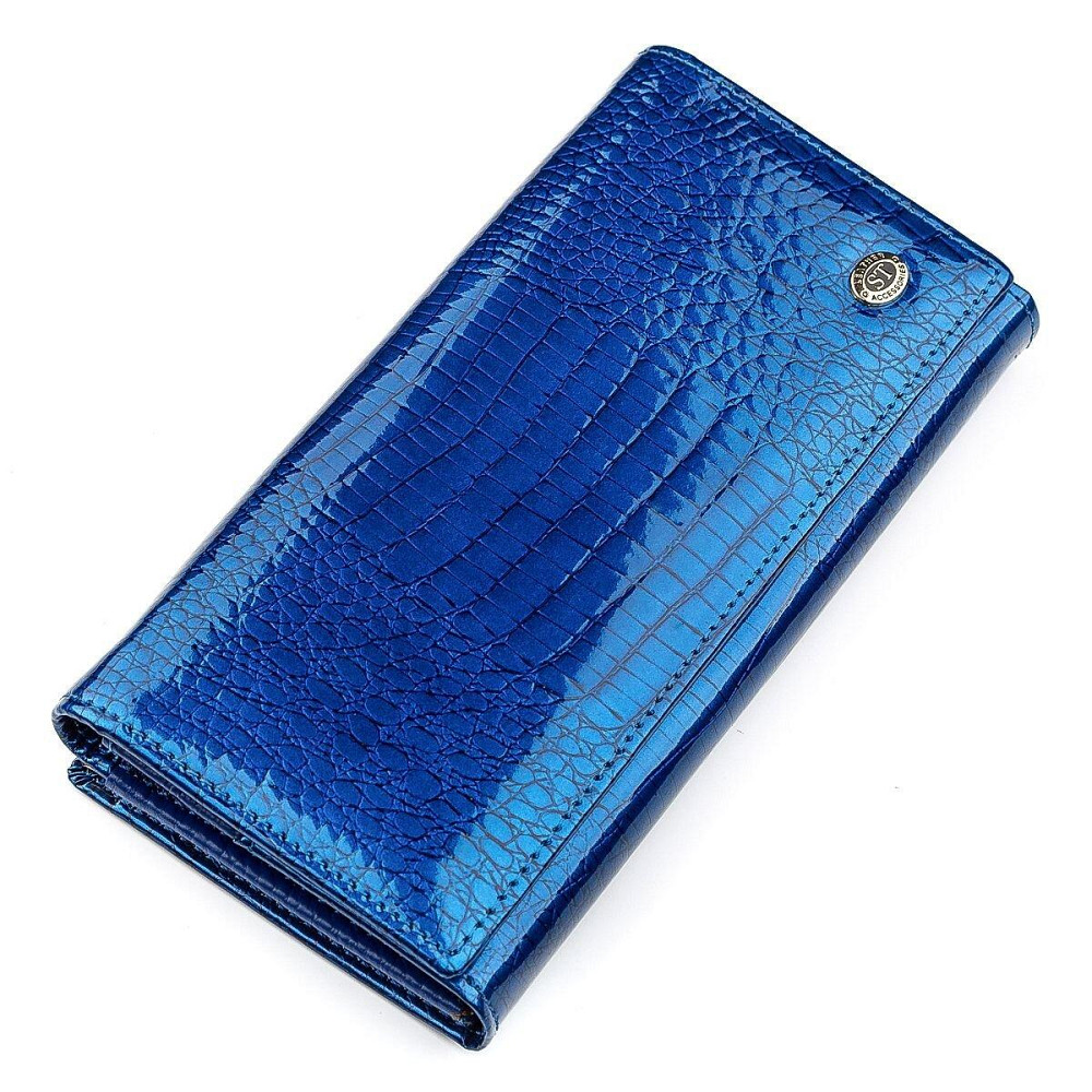 Гаманець жіночий ST Leather 18394 (S3001A) місткий Синій Київ - фото 8