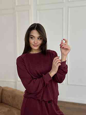 Свитшот женский однотонный Бордовый 42/44 Харьков