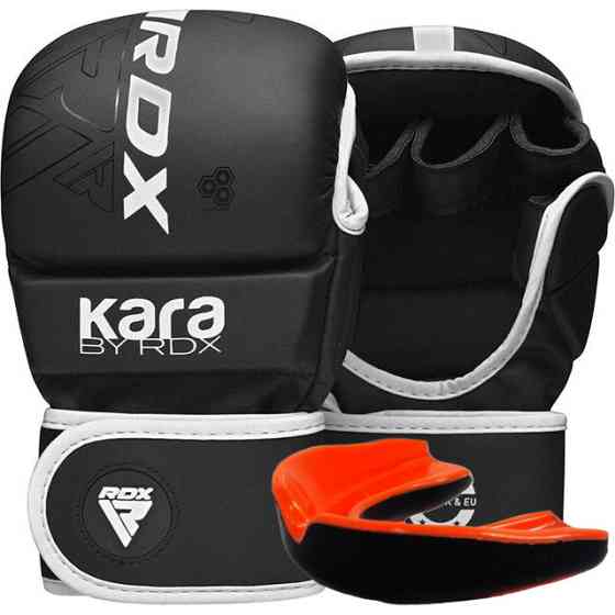 Рукавиці для ММА (Греплінгові рукавички) RDX F6 KARA Matte White L/XL Кам'янське
