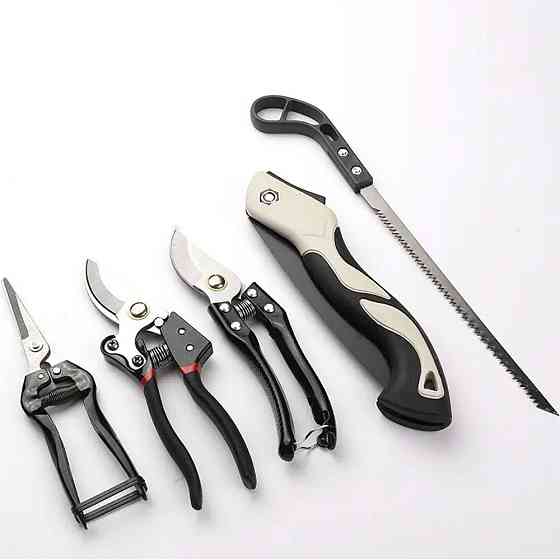 Набір садових інструментів 5в1 (ножиці,секатори,пили) SBR Київ