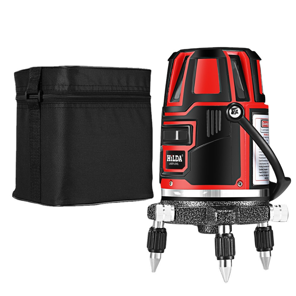 Лазерный уровень Hilda LS-050 с аккумулятором и 5 линиями Киев - изображение 1