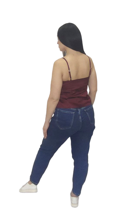 Шовкова майка на тонких бретельках Бордовий 3XL/4XL Харків - фото 10