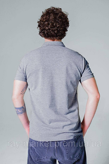 Поло класичне Stedman Lux Polo чоловіче сірий меланж (ST9060-GYH) XXL Київ - фото 5