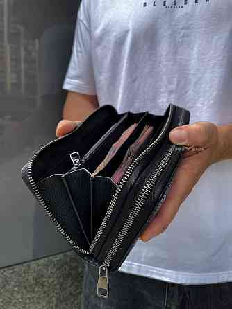 Клатч на дві блискавки з фактурною натуральною шкірою MC-086-5902С Кам'янське