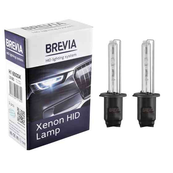 Ксенонова лампа Brevia H1 6000K, 85V, 35W P14.5s KET, 2шт Львів