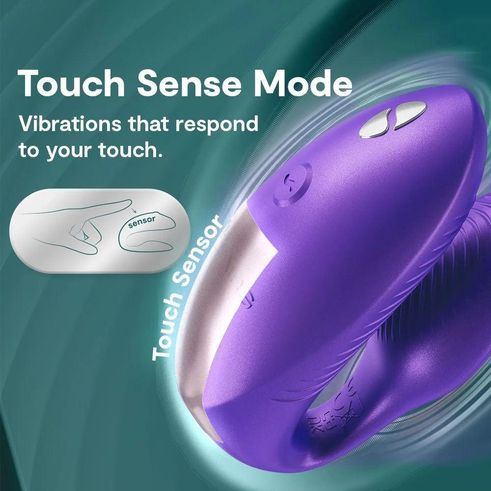 Вибратор для пар We-Vibe Chorus Pro Cosmic Purple с пультом и приложением, фиолетовый Sex Aura Киев - изображение 5