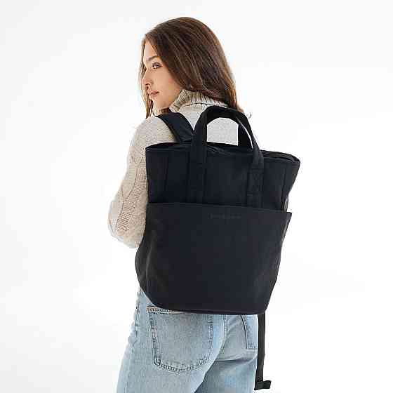 Сумка-рюкзак для мами Чорна Київ