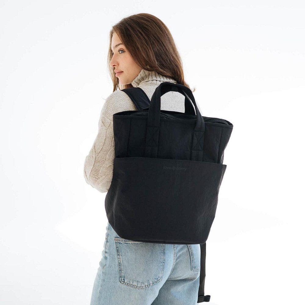 Сумка-рюкзак для мами Чорна Київ - фото 1