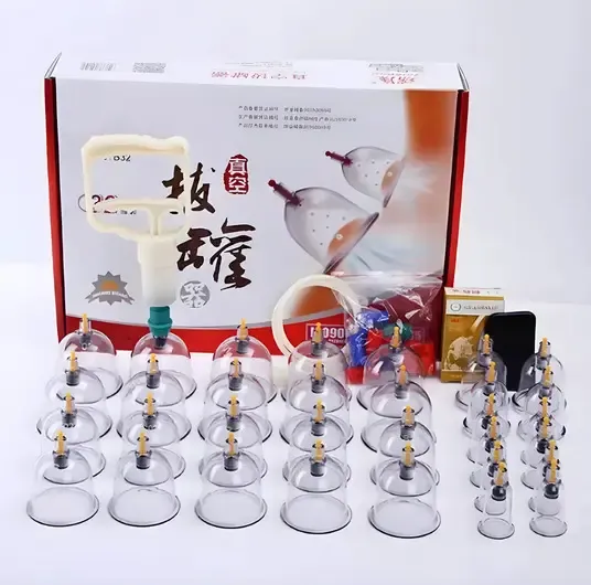 Массажные антицеллюлитные вакуумные банки 32 шт JINKANG с вакуумным насосом Коломия