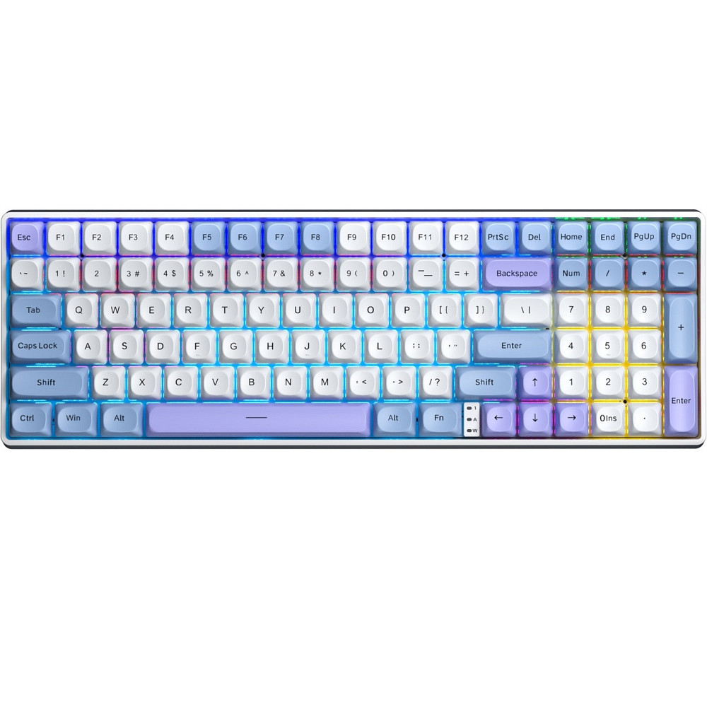 Клавіатура бездротова Aula S100pro Red Switch White/Blue (6948391205762) ( 13752 ) Харків - фото 1