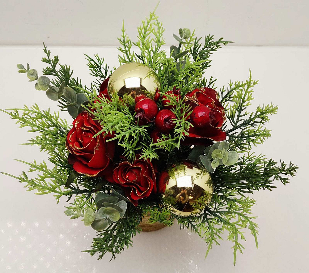 Святкова композиція в горщику Луцк - изображение 3