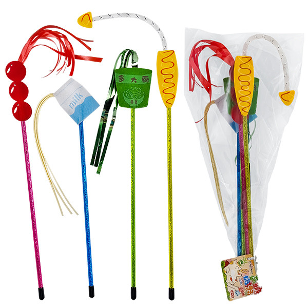Cattyman Cat Wand Toy КЕТТІМЕН ДРАЖНИЛКА іграшка для котів, набір 4шт. Київ - фото 1