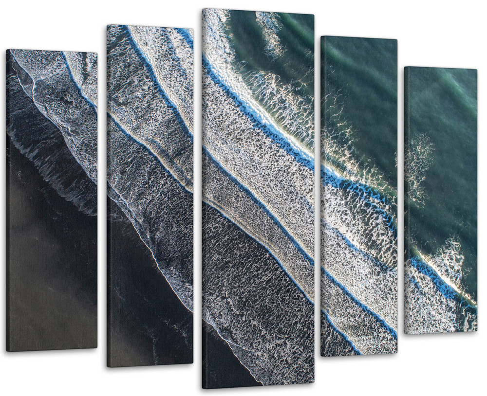 Модульна картина у вітальню / спальню Морські хвилі Art-359_5 ( 80х118см ) Київ - фото 1