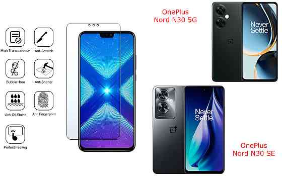 Захисне скло NeoGlass для OnePlus Nord N30 5G, Nord N30 SE – надпрозоре та стійке Київ