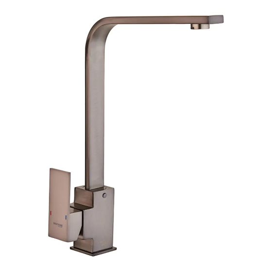 Кухонный смеситель Mixxus KUB-011 Graphite из нержавеющей стали SUS304, цвет графит (MI6096) Харьков